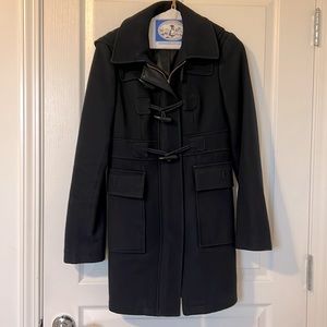 Navy blue peacoat